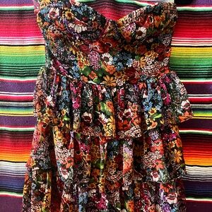 Forever 21 Floral Mini Dress - Multicolor